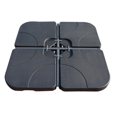 Heavy-Duty 60L HDPE Umbrella Base | 4-piece interlocking base support