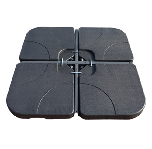 Heavy-Duty 60L HDPE Umbrella Base | 4-piece interlocking base support