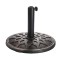 Decorative Style Resin Umbrella Base with Bronze Finish for 38–48mm Pole | resin parasol base bronze finish
