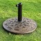 Decorative Style Resin Umbrella Base with Bronze Finish for 38–48mm Pole | resin parasol base bronze finish