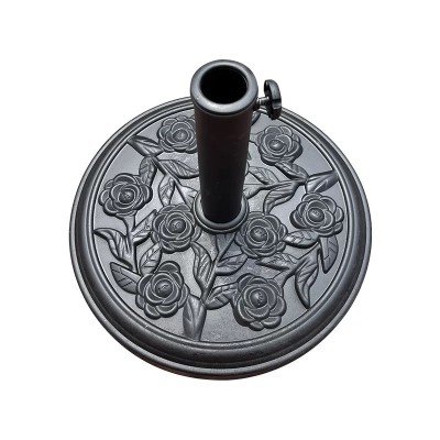 Umbrella Base Heavy Duty Resin |  Black or Bronze Finish Base