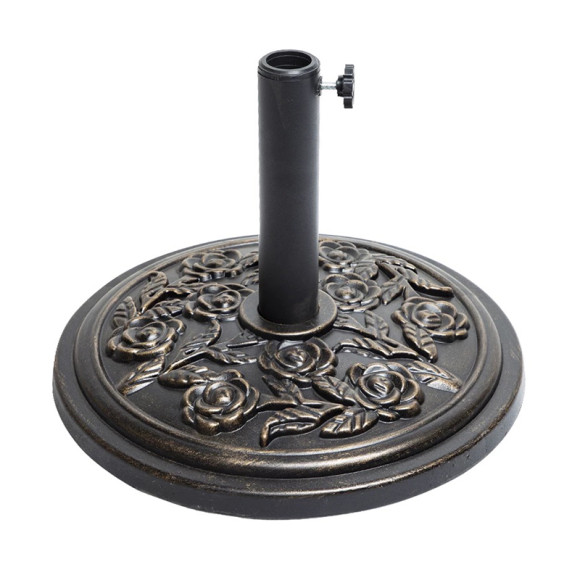 Umbrella Base Heavy Duty Resin |  Black or Bronze Finish Base