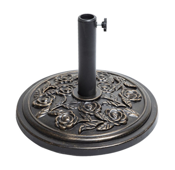 Umbrella Base Heavy Duty Resin |  Black or Bronze Finish Base