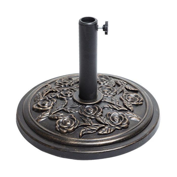 Umbrella Base Heavy Duty Resin |  Black or Bronze Finish Base