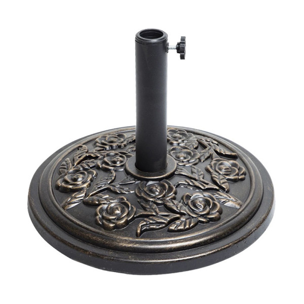 Umbrella Base Heavy Duty Resin | Black or Bronze Finish Base