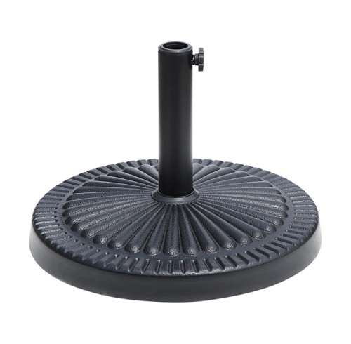 14KG Commercial Heavy Duty Resin Umbrella Base with Dual Pole Compatibility for Outdoor Use | umbrella base black outdoor