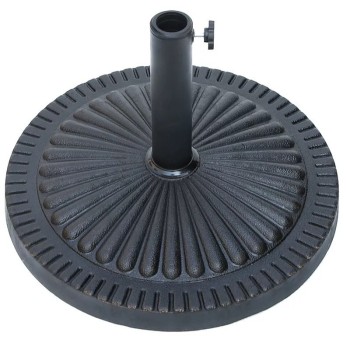 14KG Commercial Heavy Duty Resin Umbrella Base with Dual Pole Compatibility for Outdoor Use | umbrella base black outdoor