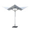 Dual Canopy Modern Patio Umbrella with Central Pole for Poolside Sun Protection | outdoor umbrella modern design