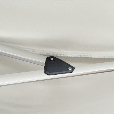 Modern Square Push-Up Patio Umbrella with Aluminum Pole, 4 Ribs and Unique Asymmetrical Canopy Design | patio umbrella 4 ribs push-up