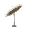 Tilted Patio Umbrella Fringe Tilt with Crank Handle and UV-Resistant Outdoor Shade