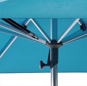 Bold Yellow Patio Umbrella with Center Pole and Bright Yellow Canopy for Stylish Poolside Lounging