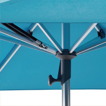 Bold Yellow Patio Umbrella with Center Pole and Bright Yellow Canopy for Stylish Poolside Lounging