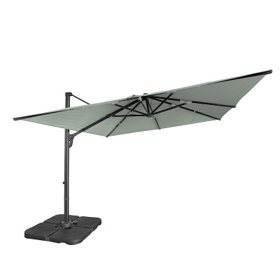 Three-Part Cantilever Umbrella with Detachable Aluminum Structure and Vented Canopy for Outdoor Shade | Commercial cantilever umbrella