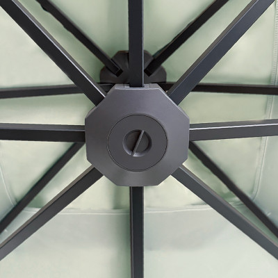 Three-Part Cantilever Umbrella with Detachable Aluminum Structure and Vented Canopy for Outdoor Shade | Commercial cantilever umbrella