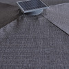 Solar-Powered Cantilever Umbrella with Integrated LED Ribs and 360° Rotation, UV80 Fabric | Commercial shade umbrella