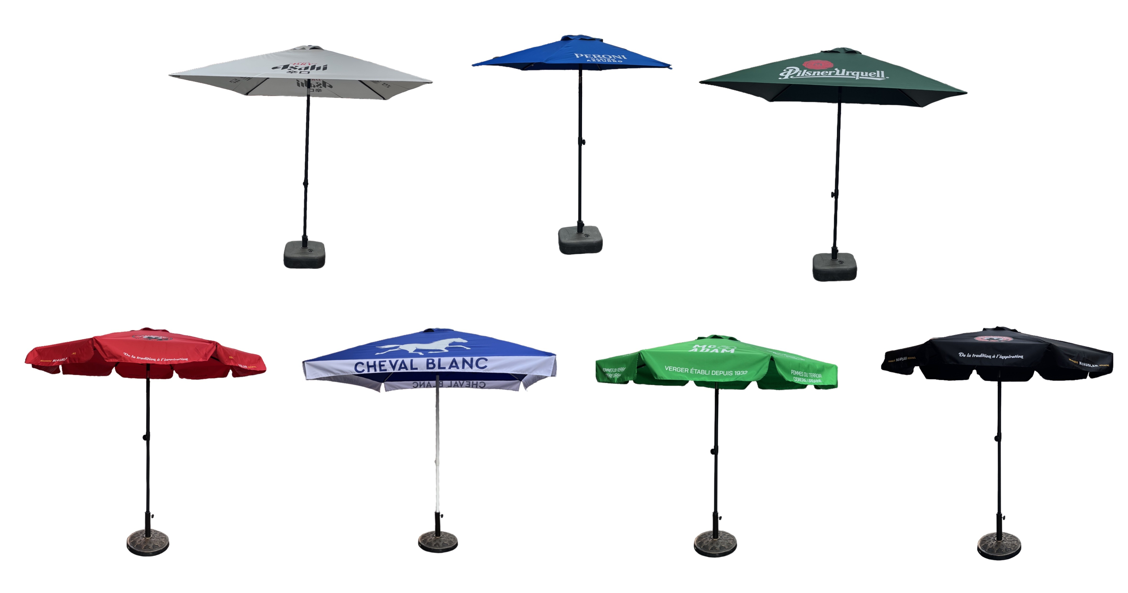 Outdoor umbrella branding service
