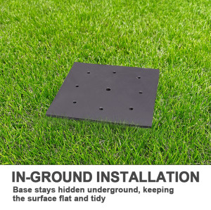 Iron In-Ground Umbrella Base | Rustproof, Waterproof, Durable | 13mm Thickness, Heavy-Duty Stability | Suitable for Gardens, Squares, Commercial Projects