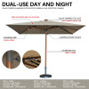 Commercial-Grade Patio Umbrella, Outdoor Square Canopy | outdoor umbrella square canopy design