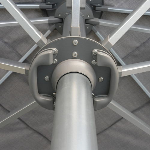 Commercial Large Outdoor Umbrella: 3*4M/4*4M/5*5M, Gas Spring-Assisted Opening, ODM/OEM & Customizable Sizes/Colors