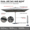 Commercial Large Outdoor Umbrella: 3*4M/4*4M/5*5M, Gas Spring-Assisted Opening, ODM/OEM & Customizable Sizes/Colors