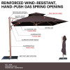 Commercial Large Outdoor Umbrella: 3*4M/4*4M/5*5M, Gas Spring-Assisted Opening, ODM/OEM & Customizable Sizes/Colors