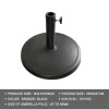 10KG Heavy Duty Patio Umbrella Base: Fits Up to 50mm Pole, Durable Outdoor Stand