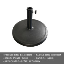 10KG Heavy Duty Patio Umbrella Base: Fits Up to 50mm Pole, Durable Outdoor Stand