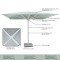 Durable Center Pole Umbrella Commercial Outdoor for Poolside Lounges and Oceanfront Resorts