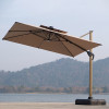Heavy-Duty Fillable HDPE Parasol Base | Windproof Reinforced Square Umbrella Weight Bas