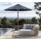 FHUM069 Center Pole Umbrella | 48mm Pole, 8 Ribs, 2.5-4m | Foris Hortus