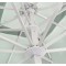FHUM098 Premium Commercial LED Center Pole Aluminum Patio Umbrella | 3x3m 4x4m 5x5m with Crank & Swivel