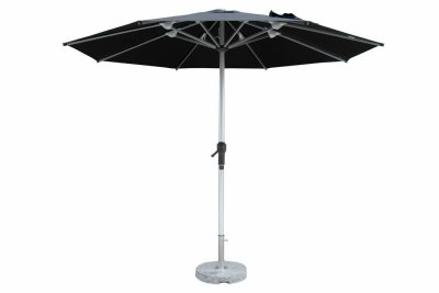 FHUM055 Premium Aluminum Center Pole Outdoor Umbrella with LED & 360° Rotation, Ø3.0M Round