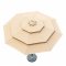 Three-Tier Ventilated Outdoor Patio Umbrella with Wood-Grain Aluminum Pole