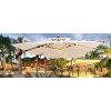 FHUM040(L) Premium Cantilever Outdoor Umbrella with Adjustable Tilt & LED Lighting Option