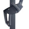 FHUM052 (S) Roman Side Pole Umbrella with 360° Rotation, Optional LED & Double Canopy, Natural Anodized Aluminum, Up to 3×4M