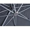 FHUM052 (S) Roman Side Pole Umbrella with 360° Rotation, Optional LED & Double Canopy, Natural Anodized Aluminum, Up to 3×4M