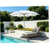 FHUM086 Wind-Optimized Aluminum Center Pole Outdoor Umbrella | Granite Base