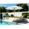 FHUM086 Wind-Optimized Aluminum Center Pole Outdoor Umbrella | Granite Base