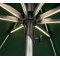FHUM104 Premium Aluminum Roman Center Pole Outdoor Umbrella, Double-Tier Canopy, Push-Pull, LED Optional, 2.1×2.1M / 3×3M