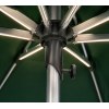 FHUM104 Premium Aluminum Roman Center Pole Outdoor Umbrella, Double-Tier Canopy, Push-Pull, LED Optional, 2.1×2.1M / 3×3M