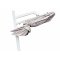 Square Cantilever Patio Umbrella 360° Swivel Aluminum Frame Commercial Parasol