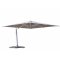Square Cantilever Patio Umbrella 360° Swivel Aluminum Frame Commercial Parasol