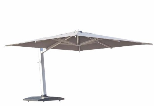 Square Cantilever Patio Umbrella 360° Swivel Aluminum Frame Commercial Parasol