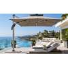 Premium 360° LED Cantilever Patio Umbrella Multi-Angle Adjustable Tilt Roman Parasol