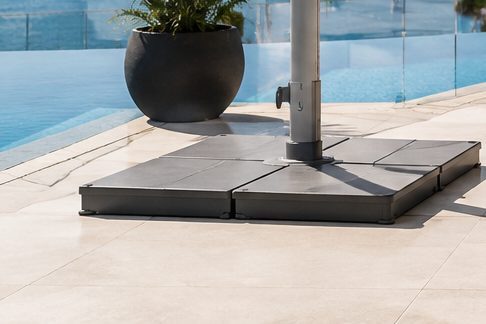 FHST063 160KG Heavy-Duty Split Steel Cantilever Umbrella Base