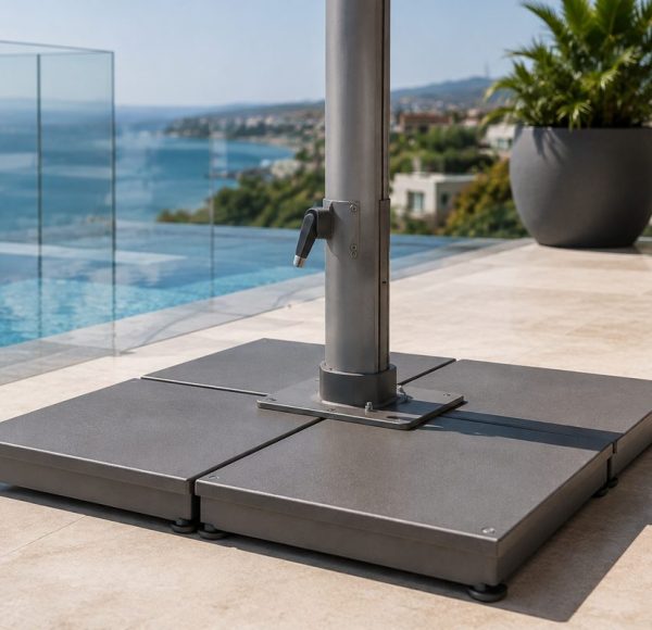 FHST063 160KG Heavy-Duty Split Steel Cantilever Umbrella Base
