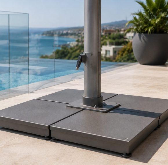 FHST063 160KG Heavy-Duty Split Steel Cantilever Umbrella Base