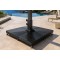 FHST060 360KG Heavy-Duty Welded Marble Base for Large Cantilever Umbrellas
