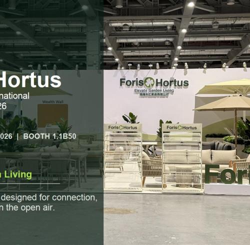 Foris Hortus Showcases Premium Outdoor Furniture at Shanghai International Furniture Fair 2026