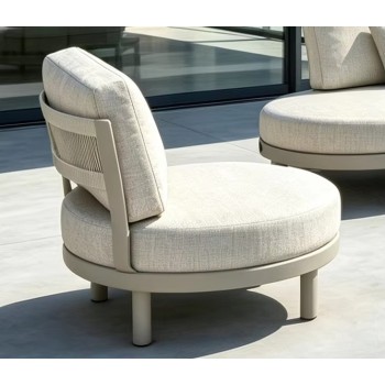 FHFS235 Luxury Outdoor Sofa Set with Aluminum Frame & Rope Weaving
